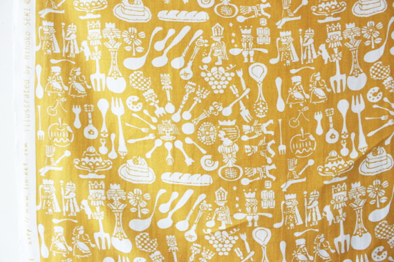 一口女王　パプリカイエローでつくる巾着セット